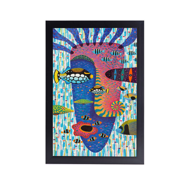 Happiness Acrylic Art Print with Frame