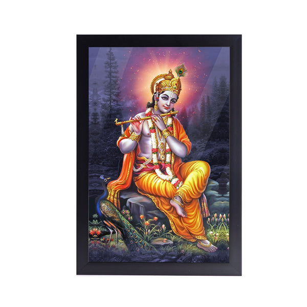 Shri Nandlal Krishna Acrylic Art Print with Frame