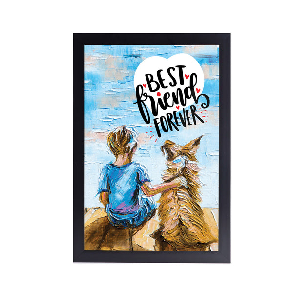 Best Friend Forever Acrylic Art Print with Frame