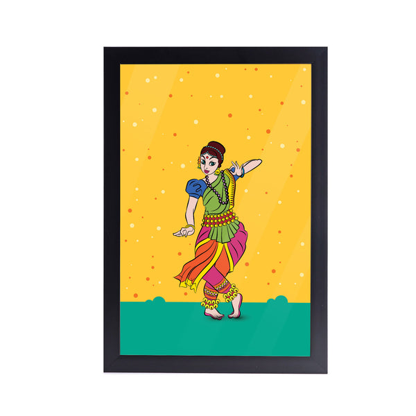 Kathakali Dance Acrylic Art Print with Frame