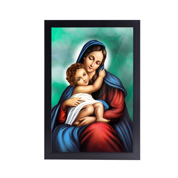 Mother Mary Acrylic Art Print with Frame