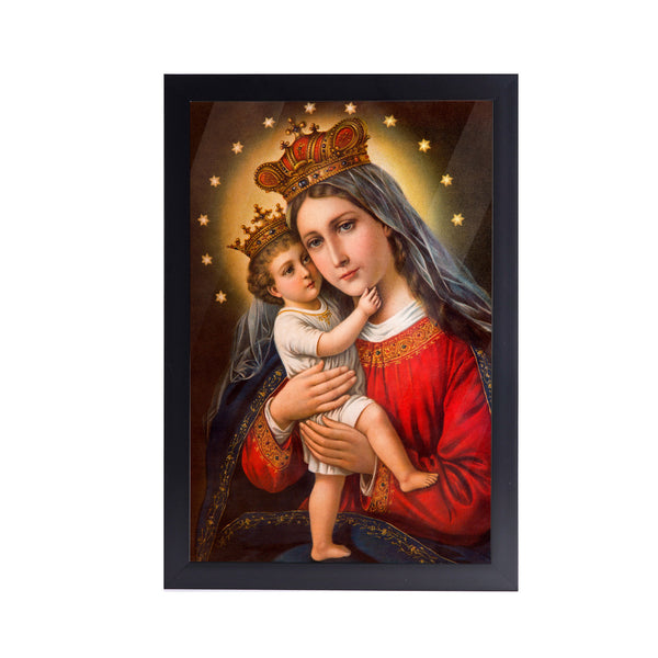 Hail Mary Queen of Heaven Acrylic Art Print with Frame