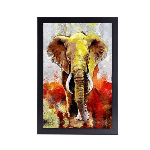 Modern oil Painting Elephant Acrylic Art Print with Frame