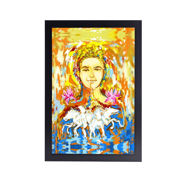 Depicting Lord Sun Acrylic Art Print with Frame