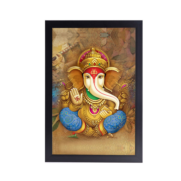 Ganesh Lord Acrylic Art Print with Frame