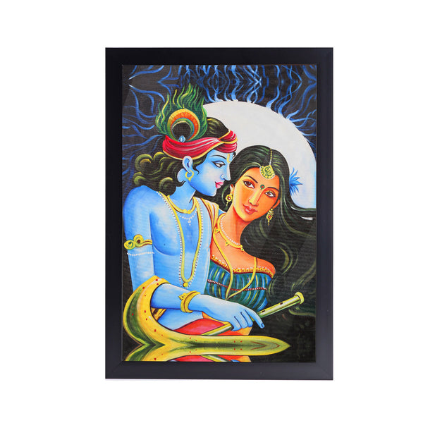 Radha & Krishna Acrylic Art Print with Frame