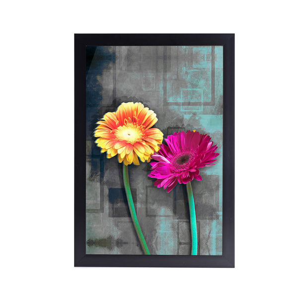 Sun Flower Bunch Acrylic Art Print with Frame