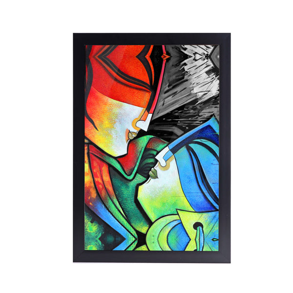 King & Queen Acrylic Art Print with Frame