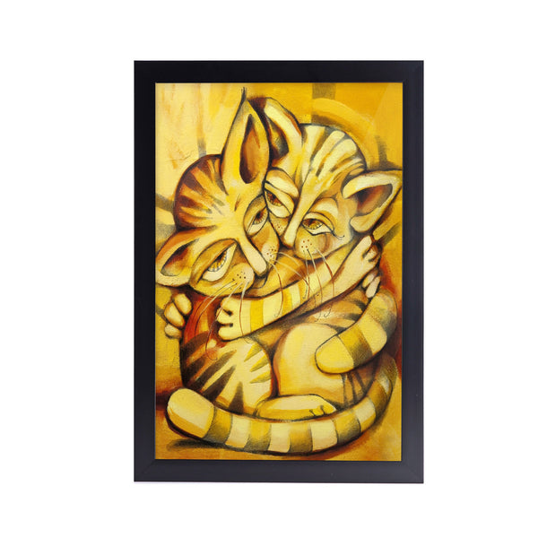 Cat Lover Acrylic Art Print with Frame