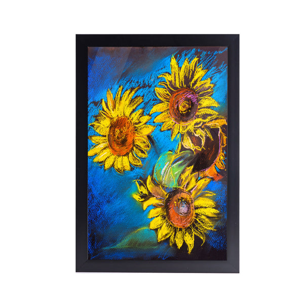 Blossom Sunflower Acrylic Art Print with Frame