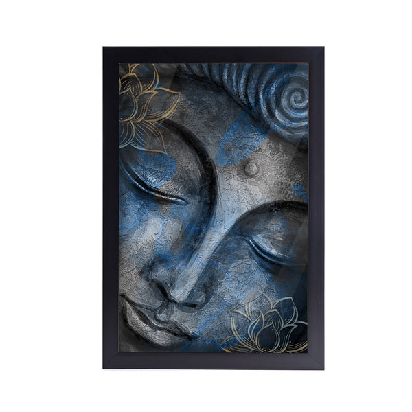 Budhha Flower Acrylic Art Print with Frame