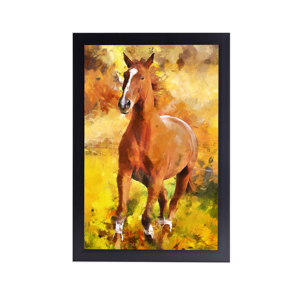 Running Horse Acrylic Art Print with Frame