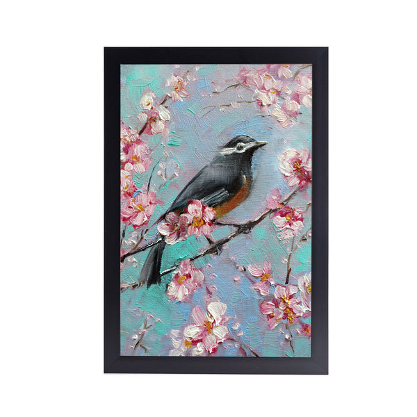 Oil Painting Heaven Bird Acrylic Art Print with Frame