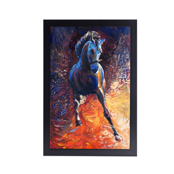 Modern Horse Acrylic Art Print with Frame