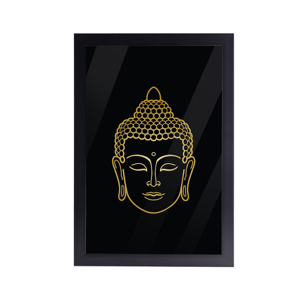 Buddha Contemporary Acrylic Art Print with Frame