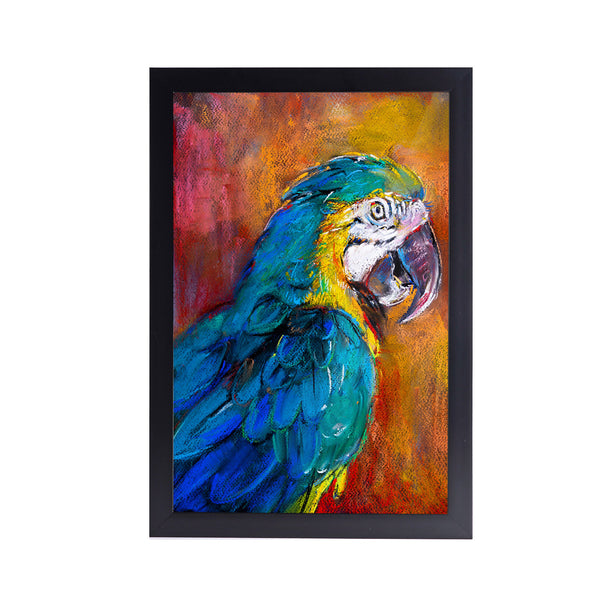 Parrot Modern Acrylic Art Print with Frame