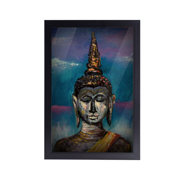 Bbuddhadeep Meditation Acrylic Art Print with Frame