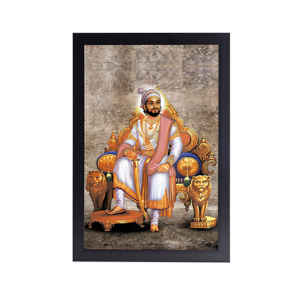 Shivaji Maharaj Acrylic Art Print with Frame