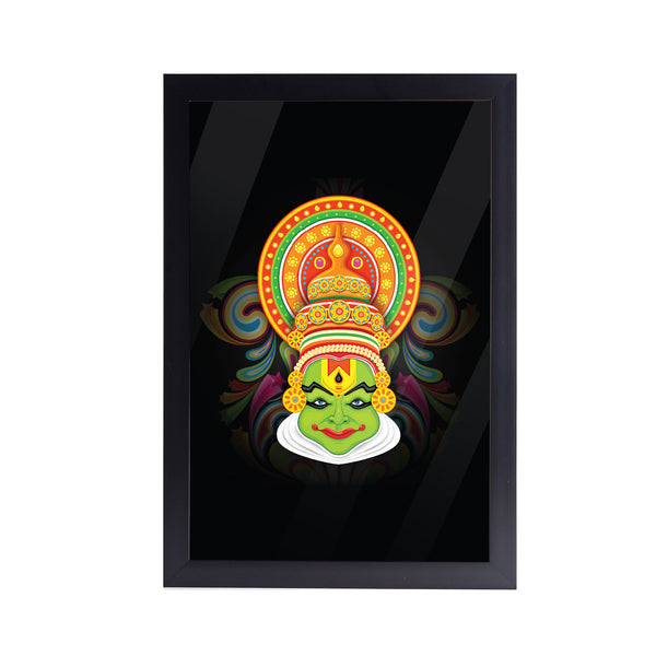 Traditional kerala Kathakali Acrylic Art Print with Frame