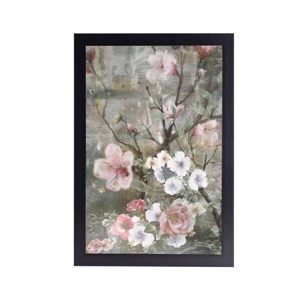 Spring Multicolored  Acrylic Art Print with Frame