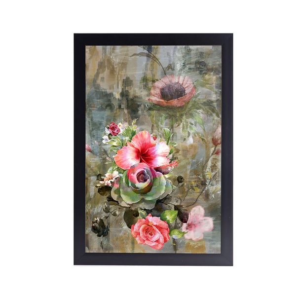 Wild Roses Acrylic Art Print with Frame