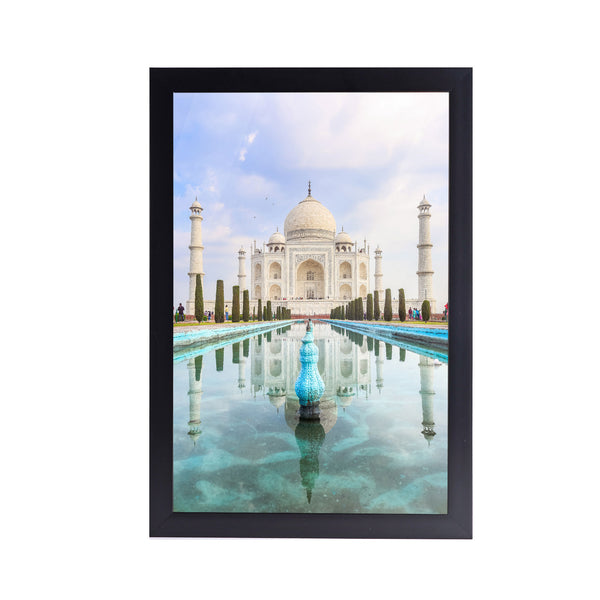 Tajmahal Lake Acrylic Art Print with Frame