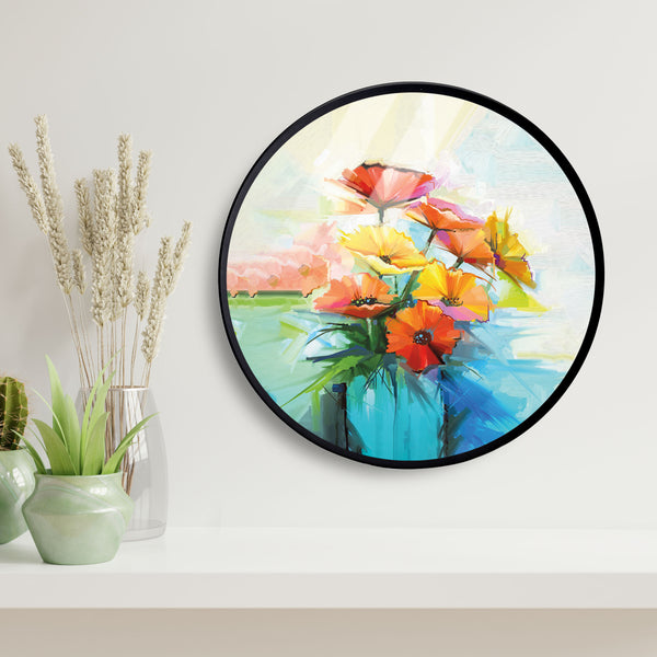 Spring Flower Acrylic Art Print with Metal Ring