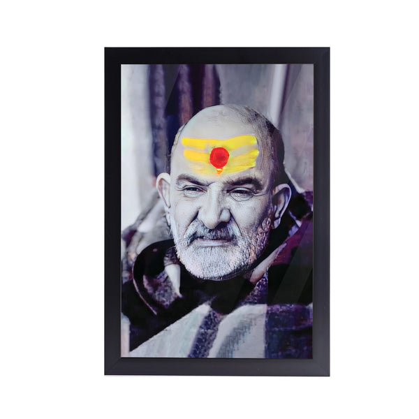 Neem Karoli Baba Acrylic Art Print with Frame